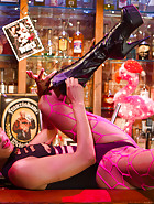 Nasty Bitch Nikki gets wet in Biker Bar, pic #4